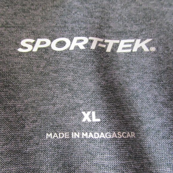 Sport Tek Golf Polo Shirt Mens Size XL Dark Gray Short Sleeve Loenbro Collared - Picture 3 of 6